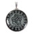 Sterling Silver Jade Pendant from Central America 'Maya Calendar'