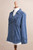 Lily of The Incas Button-Front Chambray Blue Blouse 'Lily of the Incas'