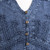 Lily of The Incas Button-Front Chambray Blue Blouse 'Lily of the Incas'