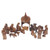 Wood nativity scene 14 Pieces 'Jesus and the African Kings'