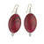Eco Friendly Dangle Earrings Crafted from Recycled Plastic 'Odopa in Rose'