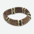 Eco Friendly Wood and Recycled Bead Bracelet from Ghana 'Coffee Connection'
