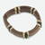 Eco Friendly Wood and Recycled Bead Bracelet from Ghana 'Coffee Connection'