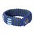 Men's Hand Crafted Blue Cord Wristband Bracelet 'Kente Ocean'