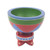 African Decorative Wood Bowl with Stand Crafted by Hand 'Mantse Color'