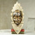 Antiqued African Wood Mask of Queen Idia Nigeria Festac 'Festac Queen Idia'