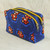 Cotton Cosmetic Case in Royal Blue and Flame from Ghana 'Virtuous Obaa Sima'