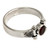 Modern Sterling Silver Garnet Ring 'Mystical Eye'