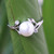 Sterling Silver and Pearl Ring 'Budding Beauty'