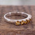 Fair Trade Jewelry India Sterling Silver and Citrine Ring 'Forever Sunshine'