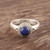 Hand Made Sterling Silver and Lapis Lazuli Ring 'Mystery'