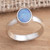 Handcrafted Sterling Silver and Opal Ring 'Intensity'