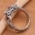 Men's Sterling Silver Band Ring 'Flying Dragon'