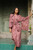 Handmade 100 Cotton Robe in Red Pink Tones from Indonesia 'Earth Dancer'