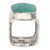 Taxco Silver and Natural Turquoise Cocktail Ring 'Always Azure'