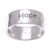 Inspirational Sterling Silver Band Ring 'Spirit of Hope'