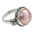 Floral Sterling Silver and Pearl Cocktail Ring 'Love Moon'