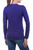 Handmade Alpaca Wool Blend Cotton Pullover Sweater 'Puno Purple'