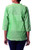 Block Print Green Cotton Tunic Top 'Lapis Paisley'