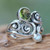 Artisan Crafted Peridot and Pearl Ring 'Cloud Song'