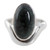 Dark Green Jade on Sterling Silver Artisan Crafted Ring 'Secret of the Earth'