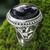 Onyx and Silver Ring from Indonesia 'Black Bamboo'