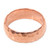 Textured 18k Rose Gold Plated Sterling Silver Band Ring 'Rose Mosaic'
