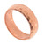 Textured 18k Rose Gold Plated Sterling Silver Band Ring 'Rose Mosaic'