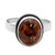 Orange Composite Turquoise Silver Ring from India 'Sunset Sky in Jaipur'