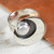 950 Silver and Pearl Moon Ring Mexico Taxco Jewelery 'Iridescent Moon'