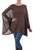 Soft Knit Bohemian Style Brown Drape Sweater from Peru 'Desert Breeze'