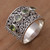 Peridot and 925 Sterling Silver Multi-Stone Ring from Bali 'Lucky Four'
