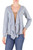 Blue Open Front Cotton Cardigan Sweater from Guatemala 'Cotton Cloud'