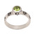 Peridot and Sterling Silver Single Stone Ring from Bali 'Paws for Celebration'