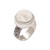 Hand Carved Bone and Sterling Silver Face Ring 'Serene Repose'