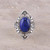 Blue Lapis Lazuli and Sterling Silver Cocktail Ring 'Blue Tradition'