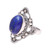 Blue Lapis Lazuli and Sterling Silver Cocktail Ring 'Blue Tradition'