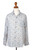 Men's Geometric Button-Up Shirt from Bali 'Pastel Blue Geometry'