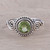 Spiral Motif Peridot Cocktail Ring from India 'Assam Allure'