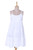 Strappy White Cotton Chikankari Embroidered Dress from India 'Breezy Summer'