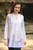 Long Sleeve Floral White Blouse Hand Embroidered in India 'Ethereal Bloom'