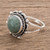 Natural Jade Cocktail Ring Crafted in Guatemala 'Sunrise in Antigua'