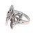 Butterfly Sterling Silver Band Ring from India 'Butterfly Companion'