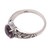 Floral Amethyst Single-Stone Ring from Bali 'Floral Glint'