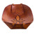 Handcrafted Leather Catchall from Peru 'Gothic Flower'