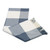 100 Baby Alpaca Throw in Azure from Peru 'Comfy Checks in Azure'