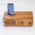 Teakwood Phone Speaker Shaped Like a Vintage Radio 'Vintage Radio'