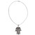 Artisan Crafted Taxco Sterling Silver Hamsa Symbol Necklace 'Hamsa Amulet'