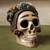 Handcrafted Ceramic Skull Figurine Honoring Frida Kahlo 'Honoring Frida'