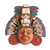 Handcrafted Ceramic Mask of Mayan God Ah Puch from Mexico 'Ah Puch Headdress'